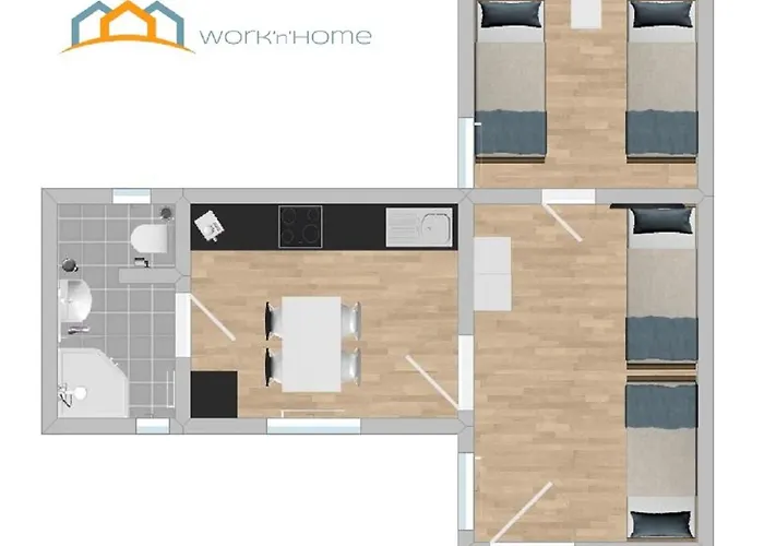 Ferienhaus Monteurwohnung in Teublitz - TEU101 *